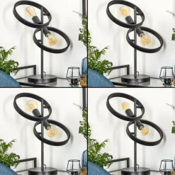 Lampes Industrielles-hofstein Lampe de table Theareabarivat Anthracite, 2 lumières