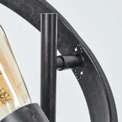 Lampes Industrielles-hofstein Lampe de table Theareabarivat Anthracite, 2 lumières