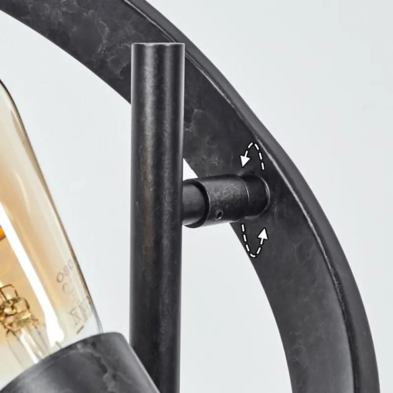 Lampes Industrielles-hofstein Lampe de table Theareabarivat Anthracite, 2 lumières