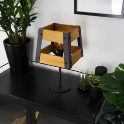 Lampes Vintages & Rétros-hofstein Lampe de table Tiflis Noir, 1 lumière