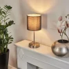 Lampes En Tissu-hofstein Lampe de table Tise Nickel mat, 1 lumière