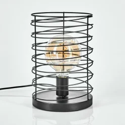 Lampes Vintages & Rétros-hofstein Lampe de table Tobuna Noir, 1 lumière