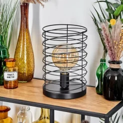 Lampes Vintages & Rétros-hofstein Lampe de table Tobuna Noir, 1 lumière