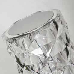 hofstein Lampe de table Toire LED Transparent, Blanc, 1 lumière* Lampes À Poser