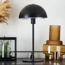 hofstein Lampe de table Tom Kings Noir, Blanc, 1 lumière