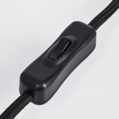 hofstein Lampe de table Tom Kings Noir, Blanc, 1 lumière