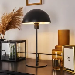 hofstein Lampe de table Tom Kings Noir, Blanc, 1 lumière