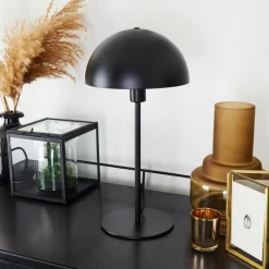 hofstein Lampe de table Tom Kings Noir, Blanc, 1 lumière