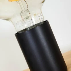 Style Boho-Chic-hofstein Lampe de table Torreglia Brun, Noir, 1 lumière