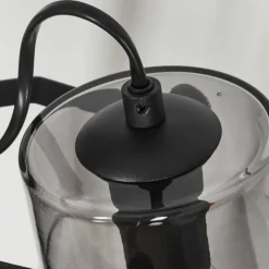 Suspension Verre Fumé-hofstein Lampe de table Trajouca Noir, 1 lumière