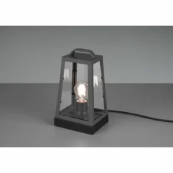 Lampes Vintages & Rétros-Luminaires Trio Lampe de table Trio Arkansas Anthracite, 1 lumière