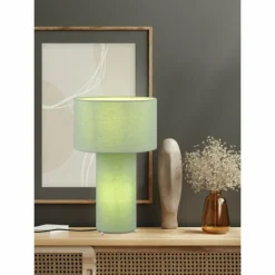 Luminaires Trio Lampe de table Trio Bale Vert, 2 lumières* Lampes À Poser