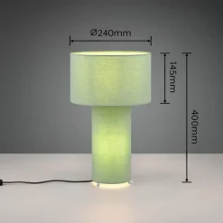 Luminaires Trio Lampe de table Trio Bale Vert, 2 lumières* Lampes À Poser