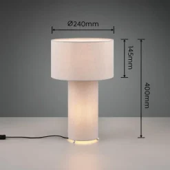 Luminaires Trio Lampe de table Trio Bale Gris, 2 lumières* Lampes À Poser