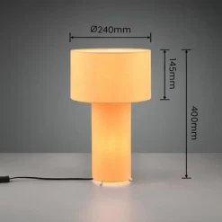 Luminaires Trio Lampe de table Trio Bale Jaune, 2 lumières* Lampes À Poser