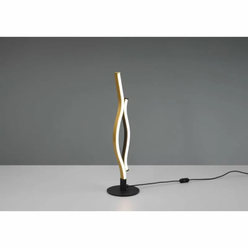 Luminaires Trio Lampe de table Trio Blaze LED Laiton, 1 lumière* Éclairage Led