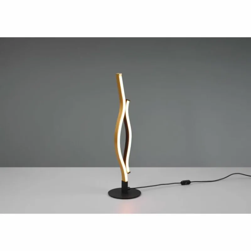 Luminaires Trio Lampe de table Trio Blaze LED Laiton, 1 lumière* Éclairage Led