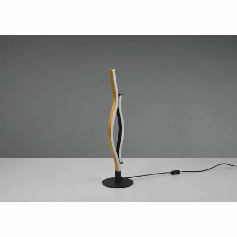 Luminaires Trio Lampe de table Trio Blaze LED Laiton, 1 lumière* Éclairage Led