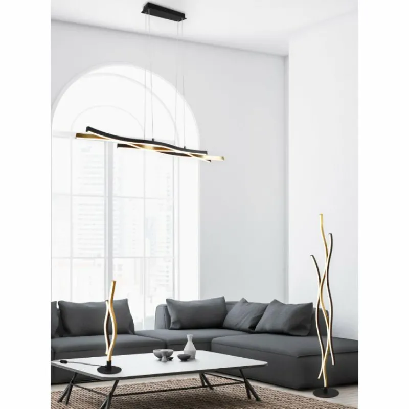 Luminaires Trio Lampe de table Trio Blaze LED Laiton, 1 lumière* Éclairage Led