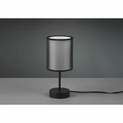 Lampes En Tissu-Luminaires Trio Lampe de table Trio Burton Noir, 1 lumière