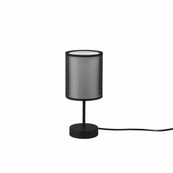 Lampes En Tissu-Luminaires Trio Lampe de table Trio Burton Noir, 1 lumière