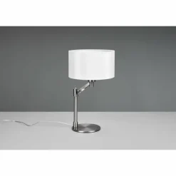 Lampes En Tissu-Luminaires Trio Lampe de table Trio Cassio Nickel mat, 1 lumière