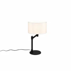 Lampes En Tissu-Luminaires Trio Lampe de table Trio Cassio Noir, 1 lumière