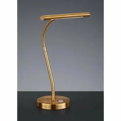 Luminaires Rustiques-Luminaires Trio Lampe de table Trio CURTIS LED Laiton, 1 lumière