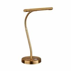 Luminaires Rustiques-Luminaires Trio Lampe de table Trio CURTIS LED Laiton, 1 lumière