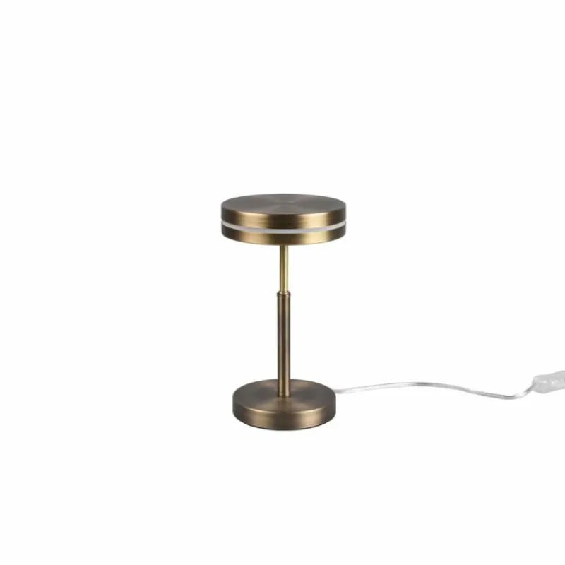 Luminaires Trio Lampe de table Trio Franklin LED Vieux laiton, 1 lumière* Éclairage Led