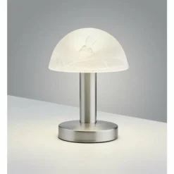 Luminaires Trio Lampe de table Trio Fynn 2 Nickel mat, 1 lumière
