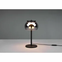 Suspension Verre Fumé-Luminaires Trio Lampe de table Trio Madison LED Noir, 1 lumière