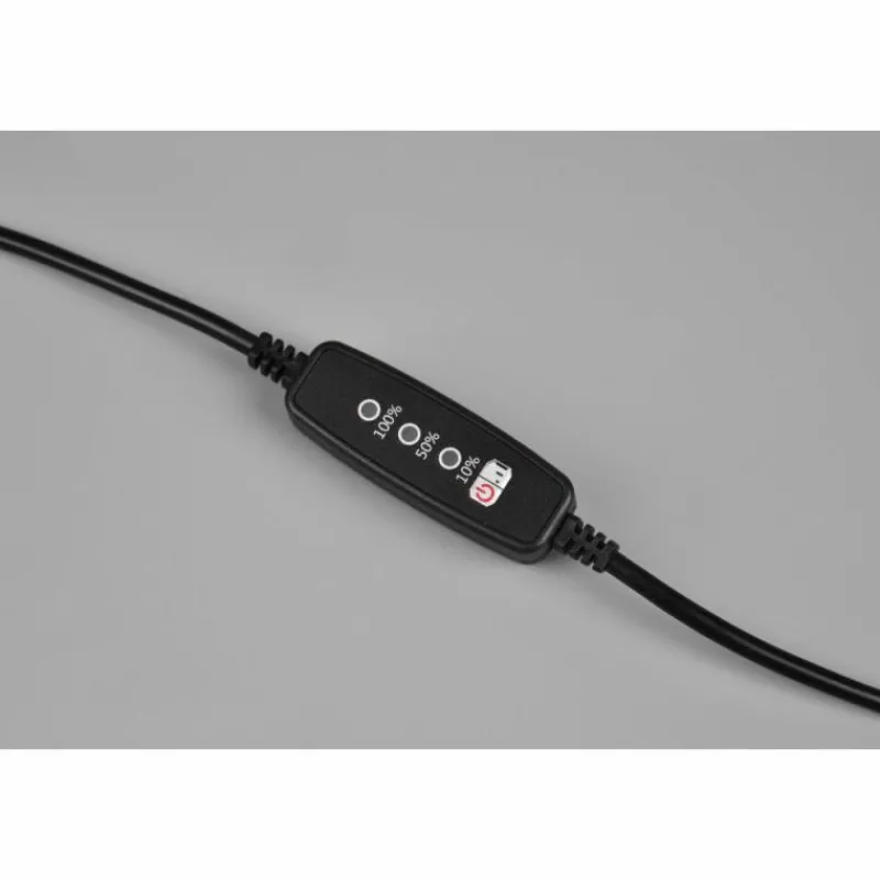 Suspension Verre Fumé-Luminaires Trio Lampe de table Trio Madison LED Noir, 1 lumière