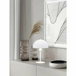 Luminaires Trio Lampe de table Trio Nola Blanc, 1 lumière* Lampes À Poser