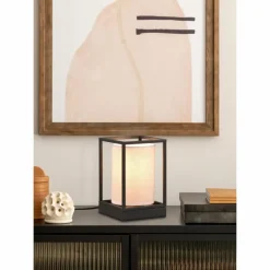 Luminaires Trio Lampe de table Trio Ross Noir, 1 lumière* Lampes À Poser