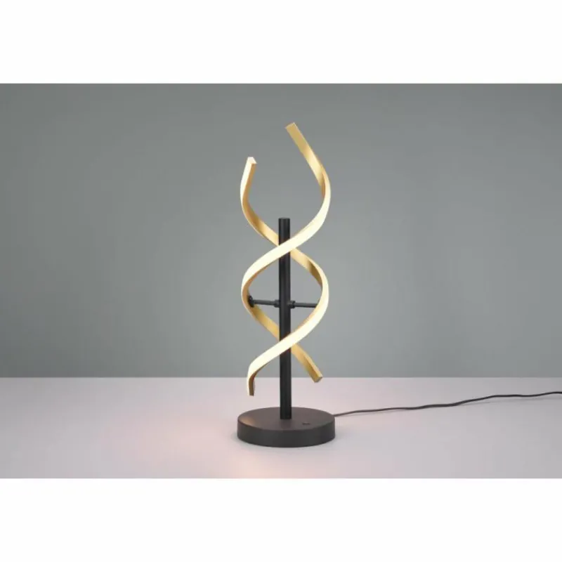 Luminaires Trio Lampe de table Trio Sequence LED Laiton, Noir, 1 lumière* Éclairage Led