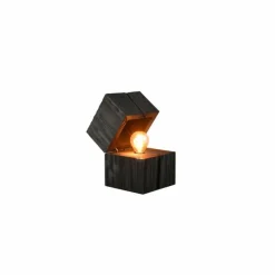 Lampes En Bois-Luminaires Trio Lampe de table Trio TREASURE LED Noir, 1 lumière