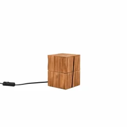 Lampes En Bois-Luminaires Trio Lampe de table Trio TREASURE LED Bois clair, 1 lumière