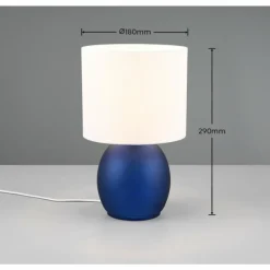 Luminaires Trio Lampe de table Trio VELA Bleu, 1 lumière