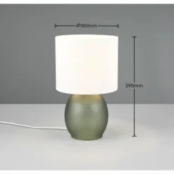 Luminaires Trio Lampe de table Trio VELA Vert, 1 lumière