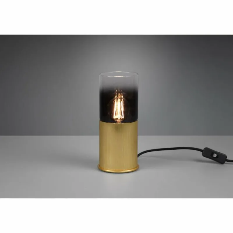 Suspension Verre Fumé-Luminaires Trio Lampe de table Trio-Leuchten Robin Laiton, 1 lumière