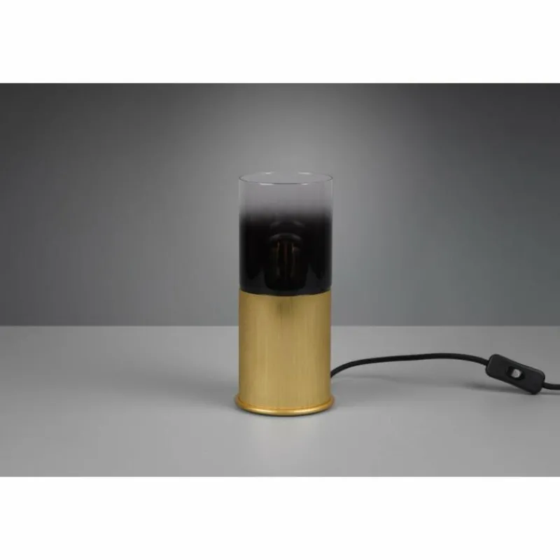 Suspension Verre Fumé-Luminaires Trio Lampe de table Trio-Leuchten Robin Laiton, 1 lumière