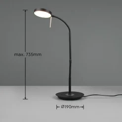 Luminaires Trio Lampe de table Trio-Leuchten Monza LED Noir, 1 lumière* Éclairage Led