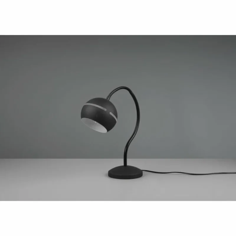 Luminaires Trio Lampe de table Trio-Leuchten Fletcher Noir, 1 lumière* Lampes À Poser