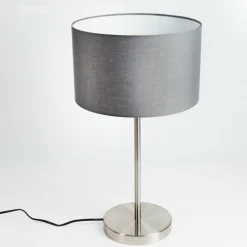 Lampes En Tissu-hofstein Lampe de table Tveid Nickel mat, 1 lumière