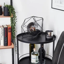 Suspension Verre Fumé-hofstein Lampe de table Uarau Noir, 1 lumière