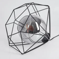 Suspension Verre Fumé-hofstein Lampe de table Uarau Noir, 1 lumière