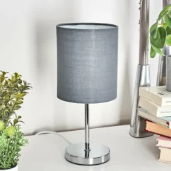 Lampes En Tissu-hofstein Lampe de table Varmo Chrome, 1 lumière