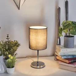 Lampes En Tissu-hofstein Lampe de table Varmo Chrome, 1 lumière