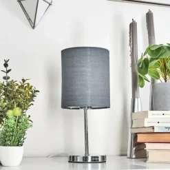 Lampes En Tissu-hofstein Lampe de table Varmo Chrome, 1 lumière